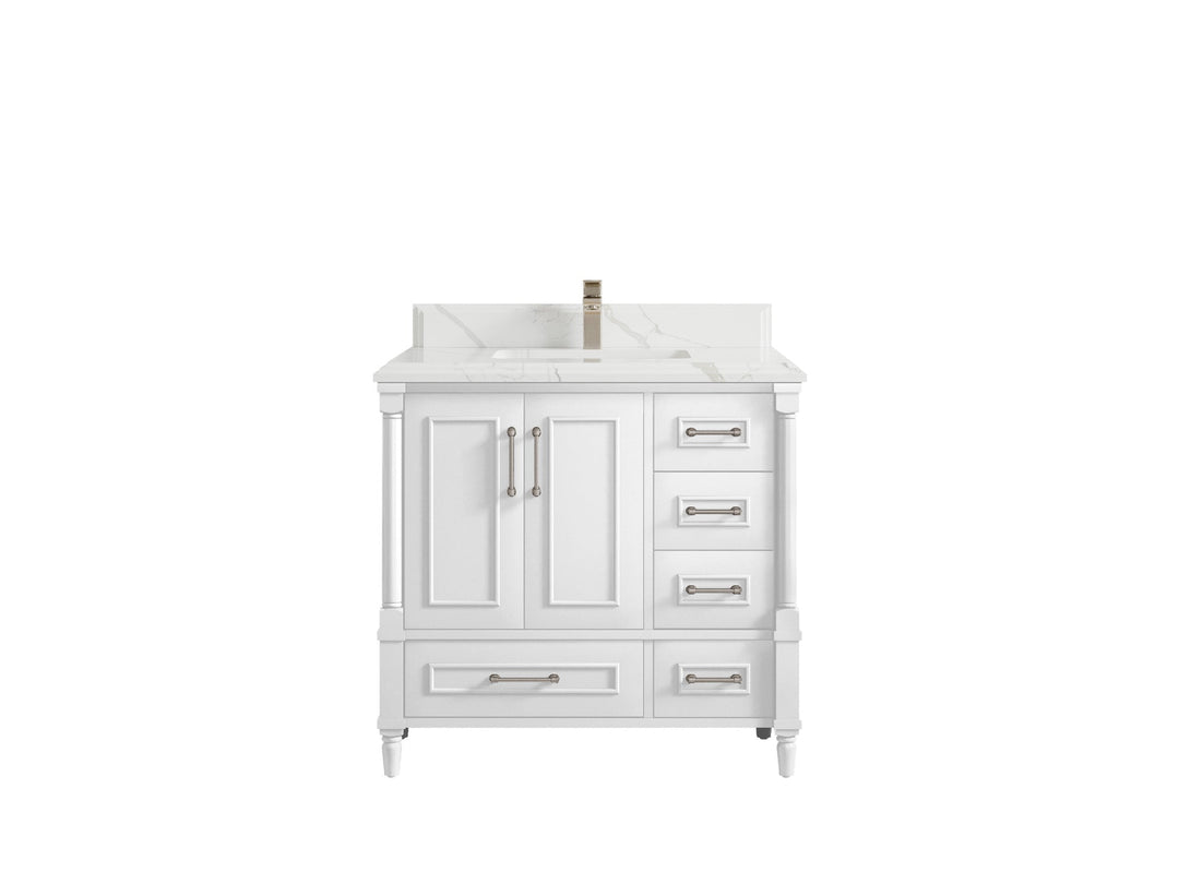 Aberdeen 36 in. W x 22 in. D Center Sink Bathroom Vanity - Willow Bath and Vanity