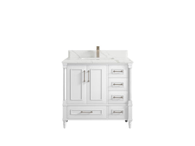 Aberdeen 36 in. W x 22 in. D Center Sink Bathroom Vanity - Willow Bath and Vanity