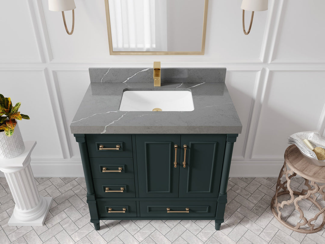 Aberdeen 36 in. W x 22 in. D Center Sink Bathroom Vanity - Willow Bath and Vanity