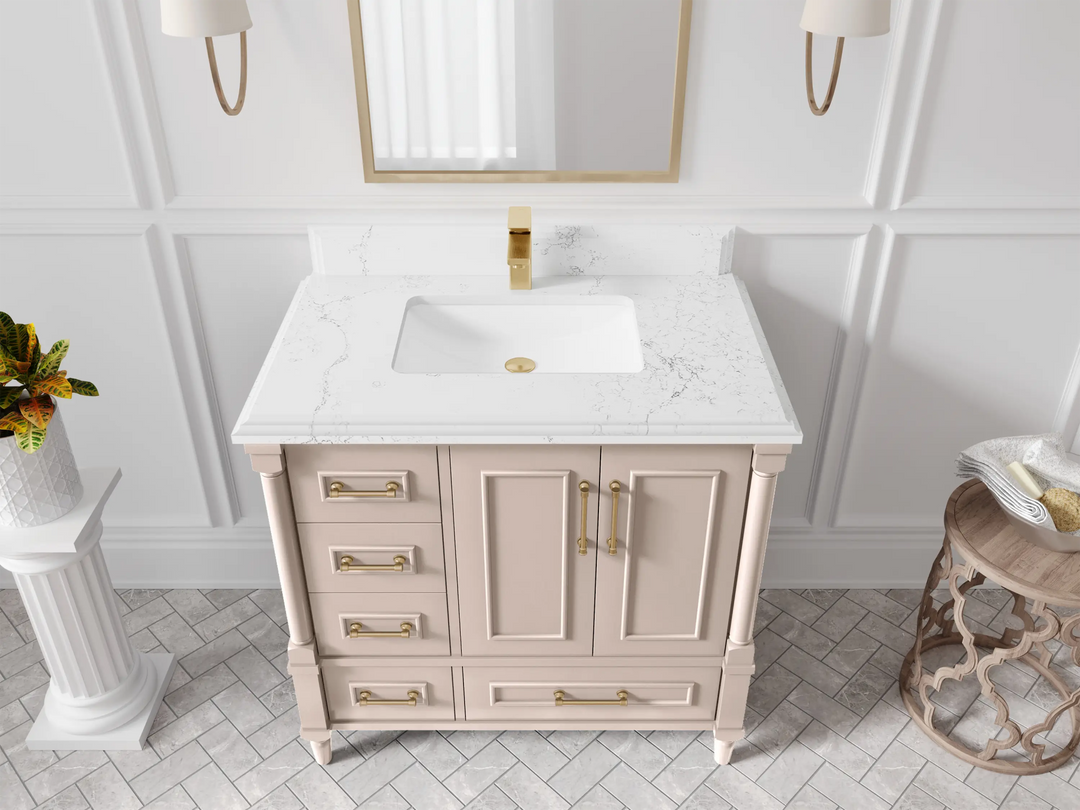 Aberdeen 36 in. W x 22 in. D Center Sink Bathroom Vanity - Willow Bath and Vanity