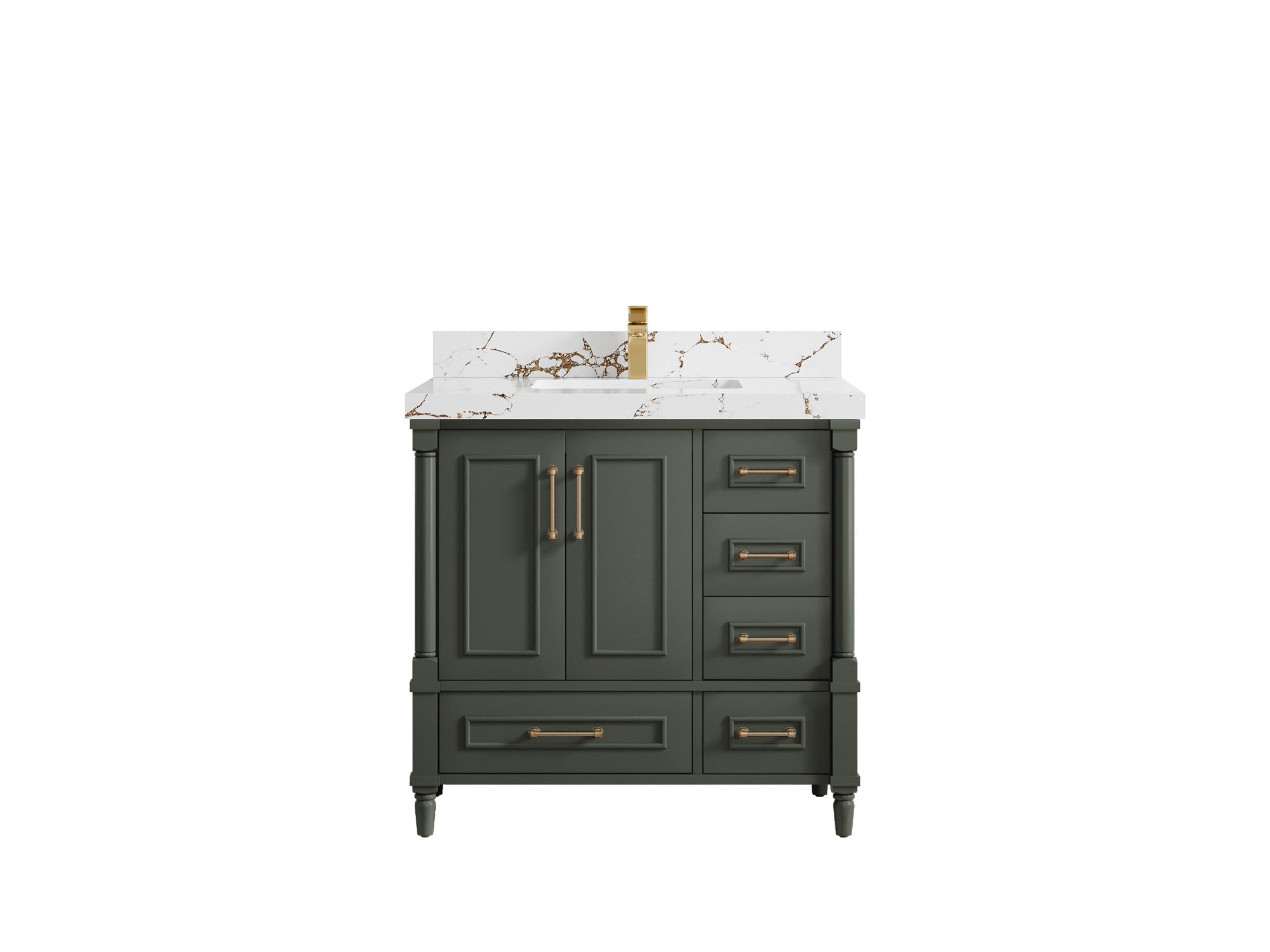 Aberdeen 36 in. W x 22 in. D Center Sink Bathroom Vanity - Willow Bath and Vanity