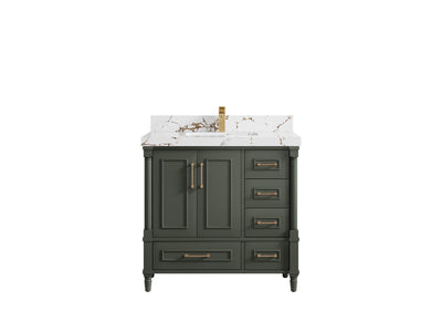 Aberdeen 36 in. W x 22 in. D Center Sink Bathroom Vanity - Willow Bath and Vanity