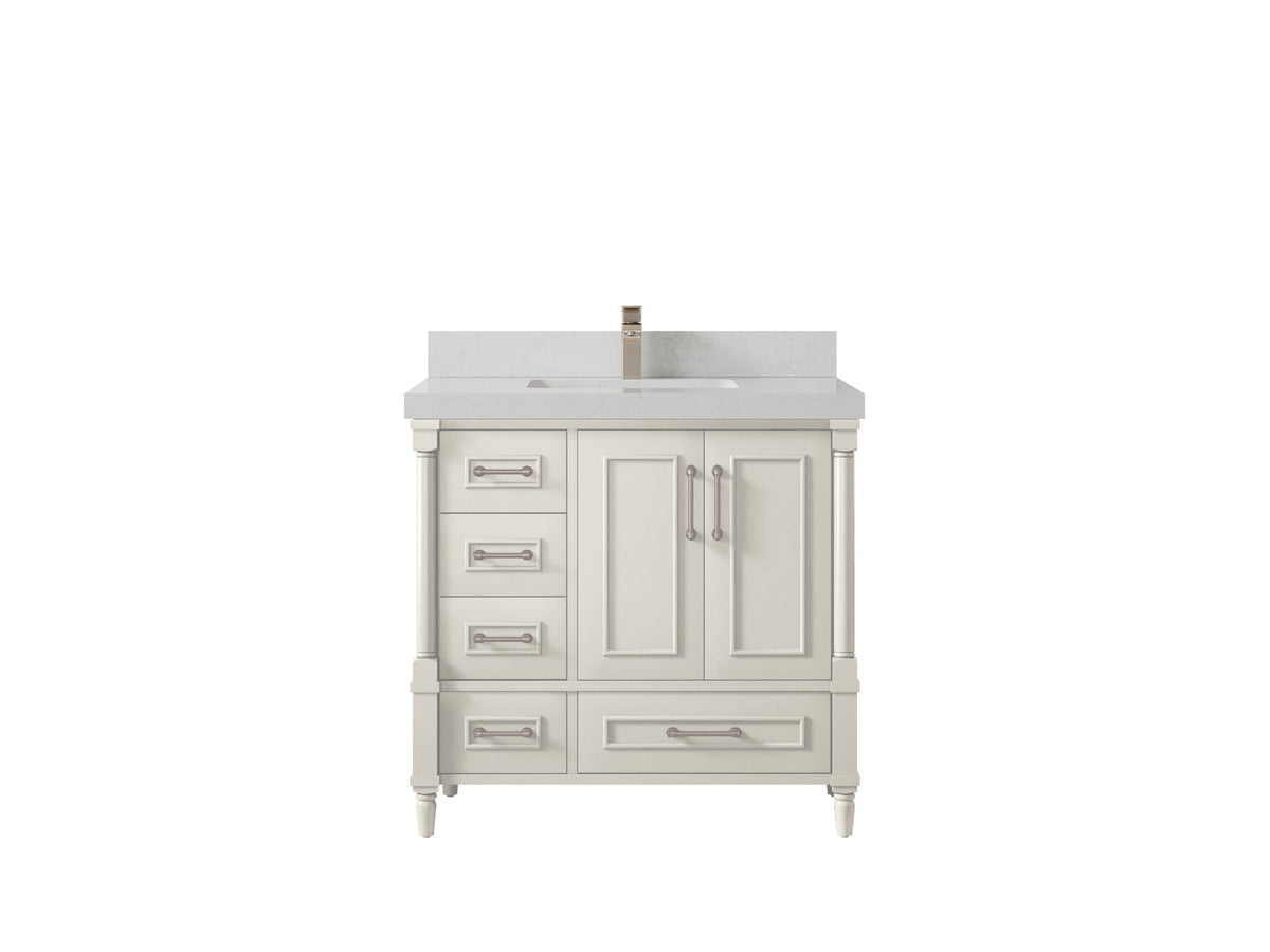 Aberdeen 36 in. W x 22 in. D Center Sink Bathroom Vanity - Willow Bath and Vanity