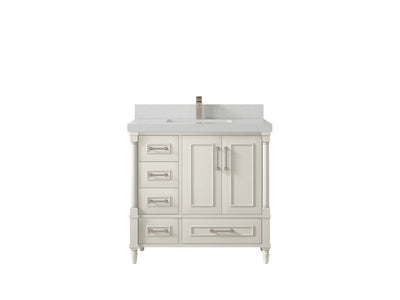 Aberdeen 36 in. W x 22 in. D Center Sink Bathroom Vanity - Willow Bath and Vanity