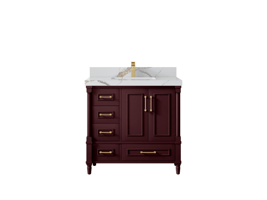 Aberdeen 36 in. W x 22 in. D Center Sink Bathroom Vanity - Willow Bath and Vanity