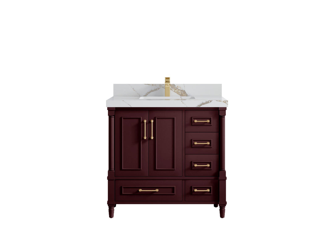 Aberdeen 36 in. W x 22 in. D Center Sink Bathroom Vanity - Willow Bath and Vanity