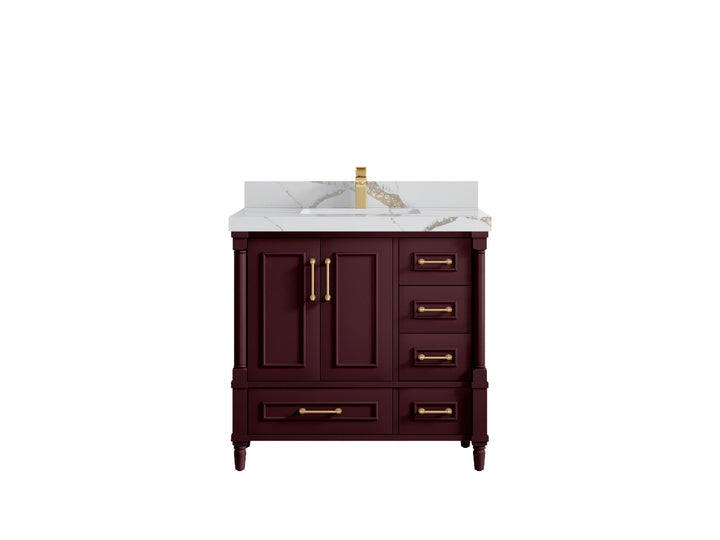 Aberdeen 36 in. W x 22 in. D Center Sink Bathroom Vanity - photo 16