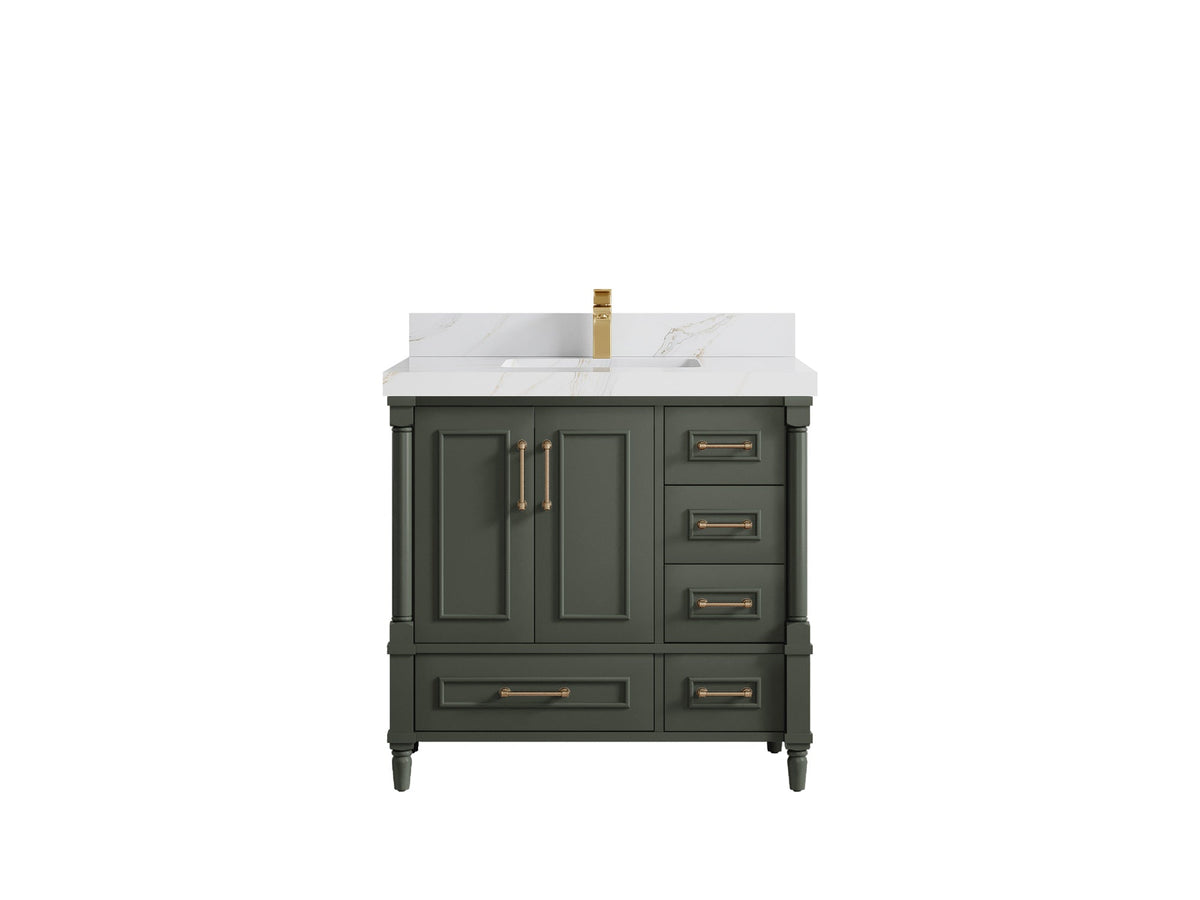Aberdeen 36 in. W x 22 in. D Center Sink Bathroom Vanity - Willow Bath and Vanity