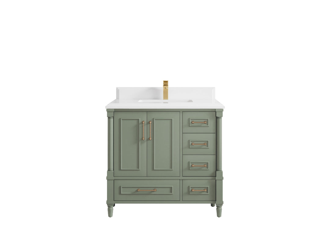 Aberdeen 36 in. W x 22 in. D Center Sink Bathroom Vanity - Willow Bath and Vanity