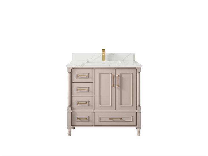 Aberdeen 36 in. W x 22 in. D Center Sink Bathroom Vanity - photo 25