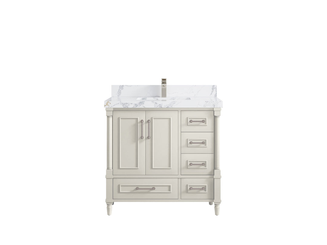 Aberdeen 36 in. W x 22 in. D Center Sink Bathroom Vanity - Willow Bath and Vanity