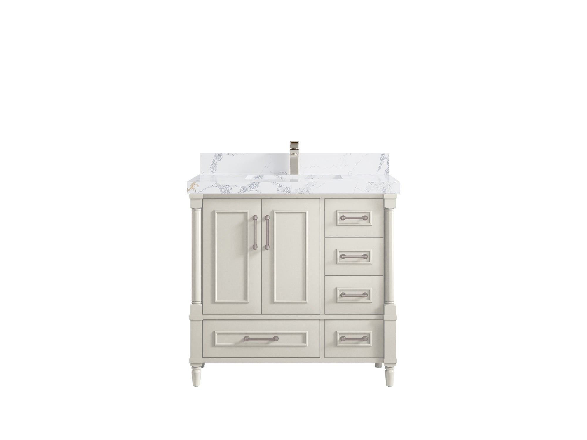 Aberdeen 36 in. W x 22 in. D Center Sink Bathroom Vanity - Willow Bath and Vanity