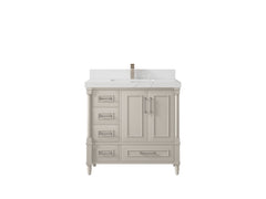Aberdeen 36 in. W x 22 in. D Center Sink Bathroom Vanity - photo 28