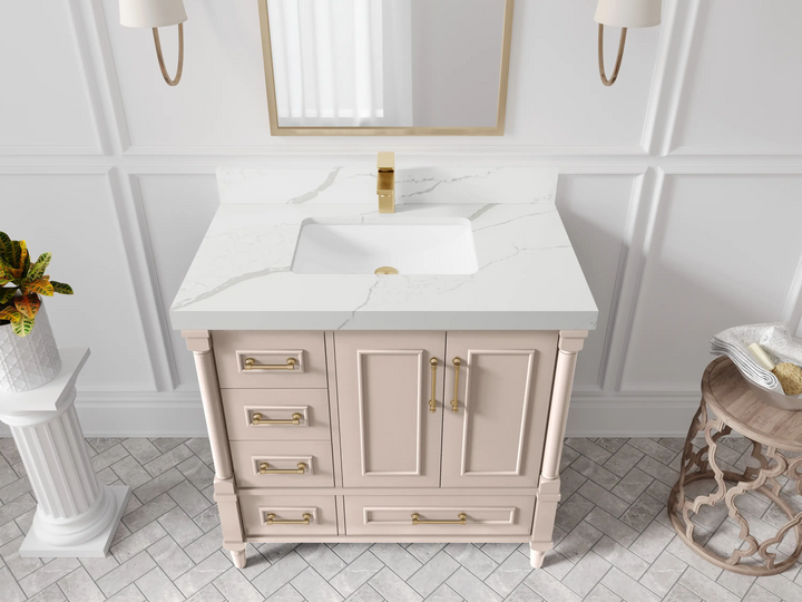 Aberdeen 36 in. W x 22 in. D Center Sink Bathroom Vanity - photo 16