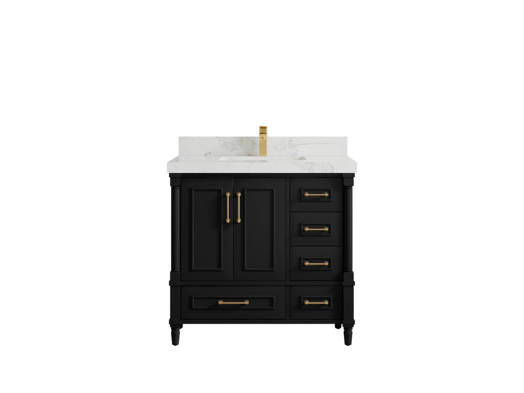 Aberdeen 36 in. W x 22 in. D Center Sink Bathroom Vanity - Willow Bath and Vanity