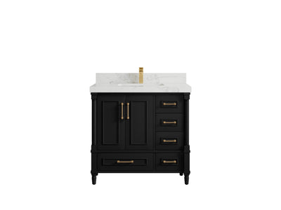 Aberdeen 36 in. W x 22 in. D Center Sink Bathroom Vanity - Willow Bath and Vanity