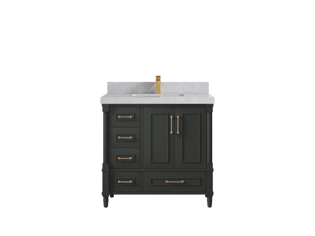 Aberdeen 36 in. W x 22 in. D Center Sink Bathroom Vanity - Willow Bath and Vanity