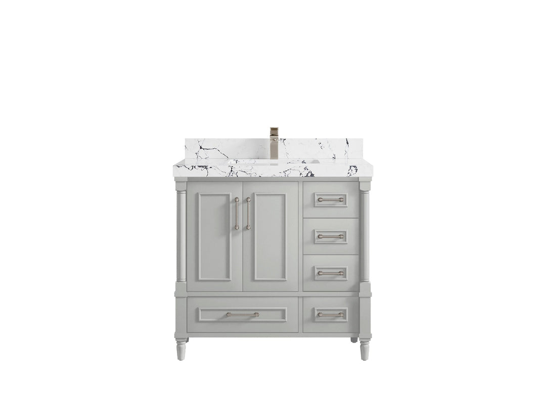 Aberdeen 36 in. W x 22 in. D Center Sink Bathroom Vanity - Willow Bath and Vanity