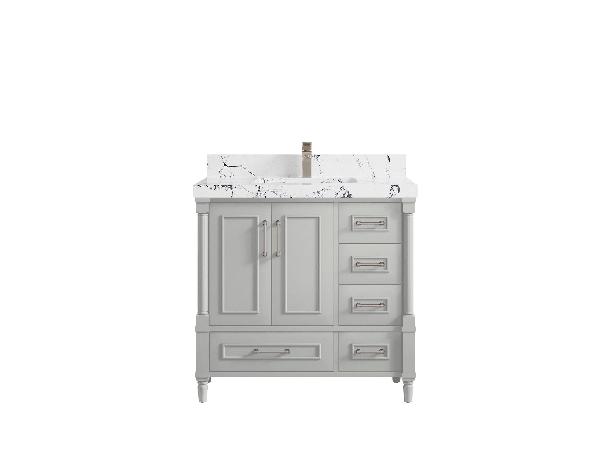 Aberdeen 36 in. W x 22 in. D Center Sink Bathroom Vanity - Willow Bath and Vanity