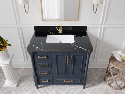 Aberdeen 36 in. W x 22 in. D Center Sink Bathroom Vanity - Willow Bath and Vanity