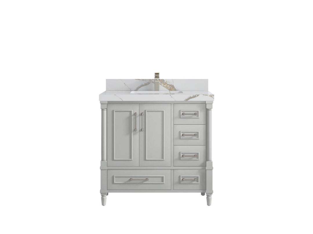 Aberdeen 36 in. W x 22 in. D Center Sink Bathroom Vanity - Willow Bath and Vanity