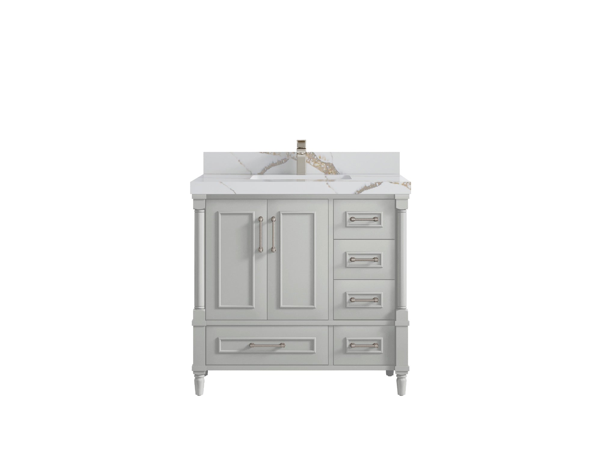 Aberdeen 36 in. W x 22 in. D Center Sink Bathroom Vanity - Willow Bath and Vanity