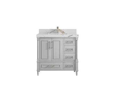 Aberdeen 36 in. W x 22 in. D Center Sink Bathroom Vanity - Willow Bath and Vanity