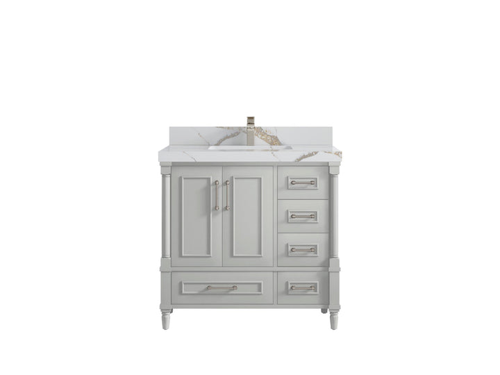 Aberdeen 36 in. W x 22 in. D Center Sink Bathroom Vanity - photo 10