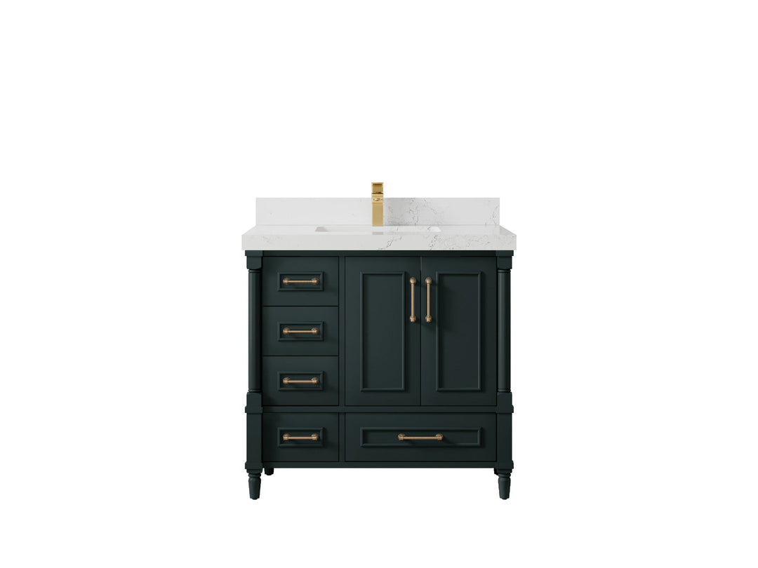 Aberdeen 36 in. W x 22 in. D Center Sink Bathroom Vanity - Willow Bath and Vanity