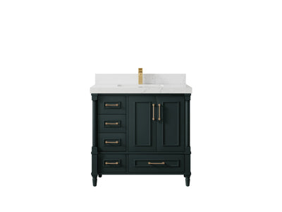 Aberdeen 36 in. W x 22 in. D Center Sink Bathroom Vanity - Willow Bath and Vanity