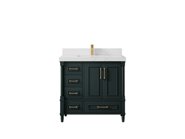 Aberdeen 36 in. W x 22 in. D Center Sink Bathroom Vanity - photo 26