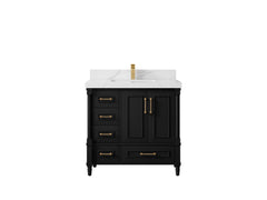 Aberdeen 36 in. W x 22 in. D Center Sink Bathroom Vanity - photo 8