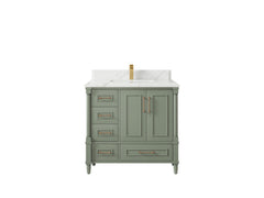 Aberdeen 36 in. W x 22 in. D Center Sink Bathroom Vanity - photo 22
