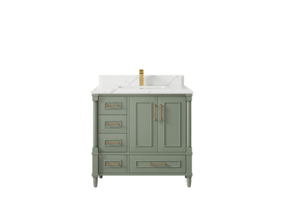 Aberdeen 36 in. W x 22 in. D Center Sink Bathroom Vanity - Willow Bath and Vanity