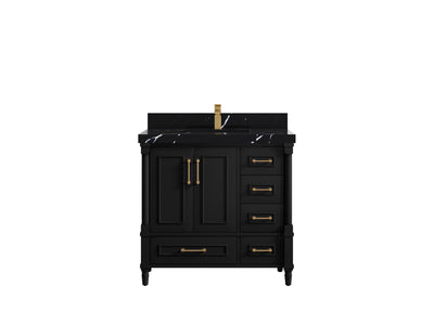 Aberdeen 36 in. W x 22 in. D Center Sink Bathroom Vanity - Willow Bath and Vanity