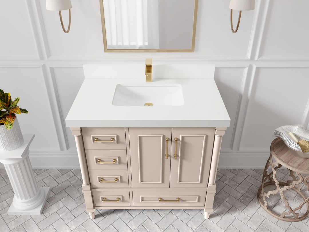 Aberdeen 36 in. W x 22 in. D Center Sink Bathroom Vanity - Willow Bath and Vanity