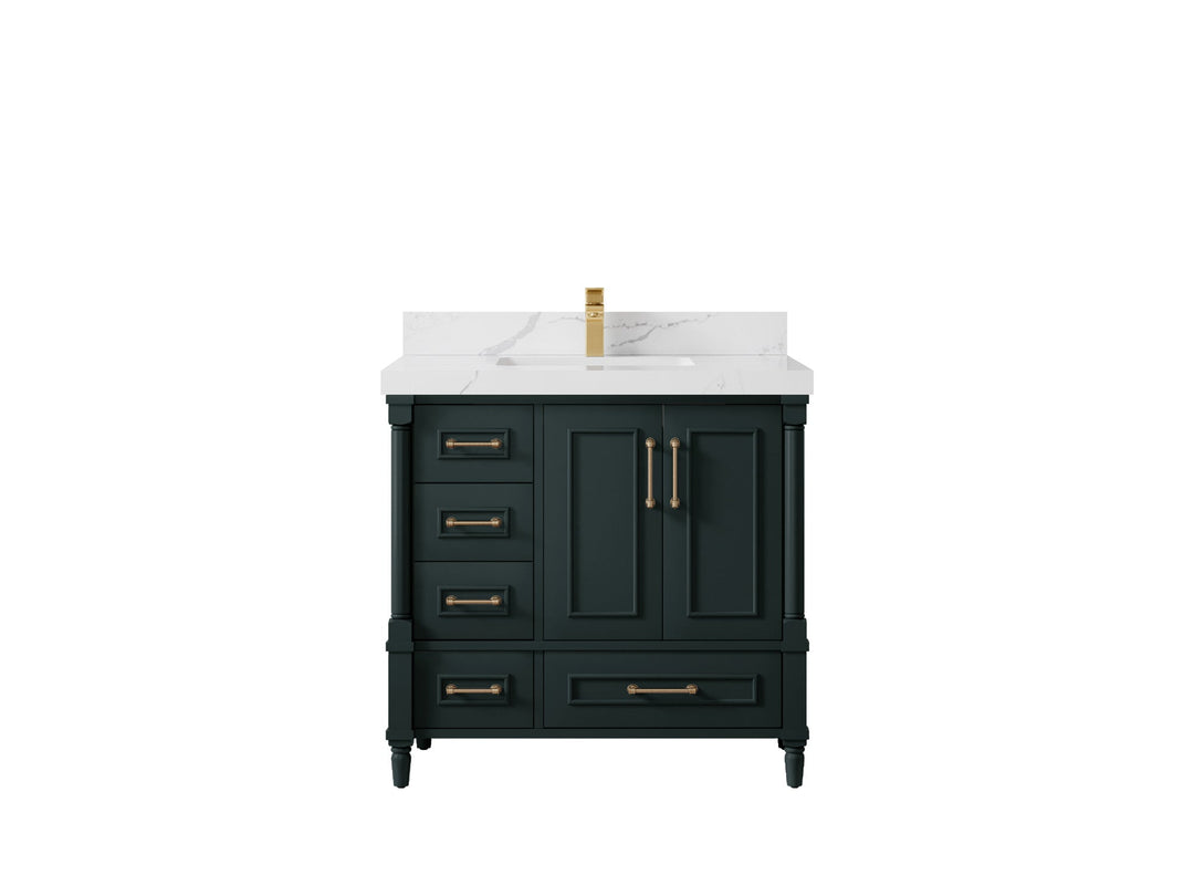 Aberdeen 36 in. W x 22 in. D Center Sink Bathroom Vanity - Willow Bath and Vanity