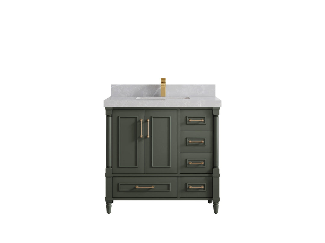 Aberdeen 36 in. W x 22 in. D Center Sink Bathroom Vanity - Willow Bath and Vanity
