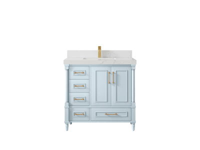 Aberdeen 36 in. W x 22 in. D Center Sink Bathroom vanity - Willow Bath and Vanity