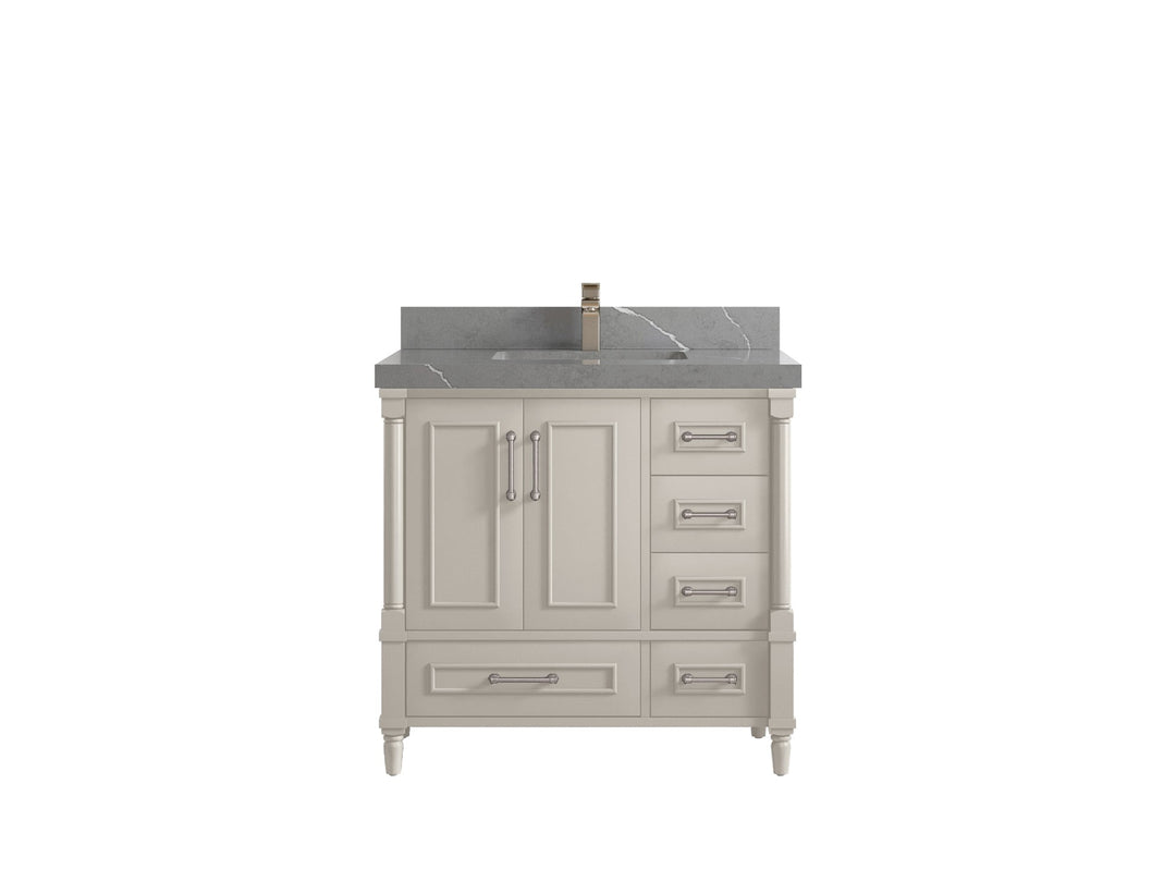 Aberdeen 36 in. W x 22 in. D Center Sink Bathroom Vanity - Willow Bath and Vanity