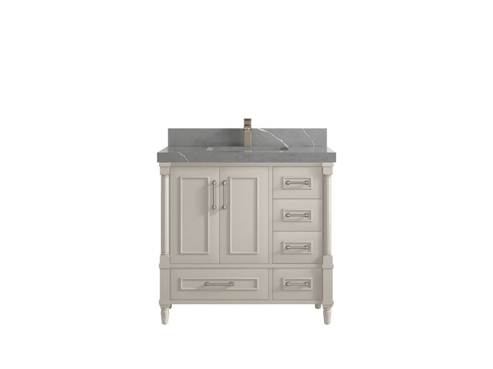 Aberdeen 36 in. W x 22 in. D Center Sink Bathroom Vanity - photo 34