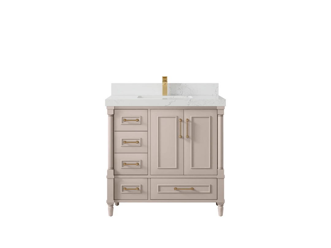 Aberdeen 36 in. W x 22 in. D Center Sink Bathroom Vanity - Willow Bath and Vanity