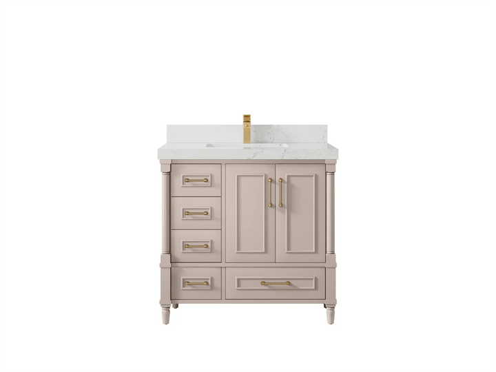 Aberdeen 36 in. W x 22 in. D Center Sink Bathroom Vanity - photo 31