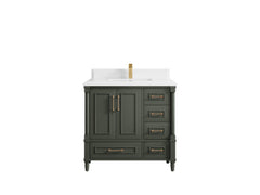 Aberdeen 36 in. W x 22 in. D Center Sink Bathroom Vanity - photo 26