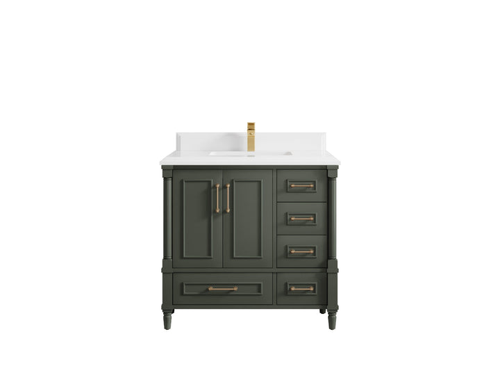 Aberdeen 36 in. W x 22 in. D Center Sink Bathroom Vanity - photo 26