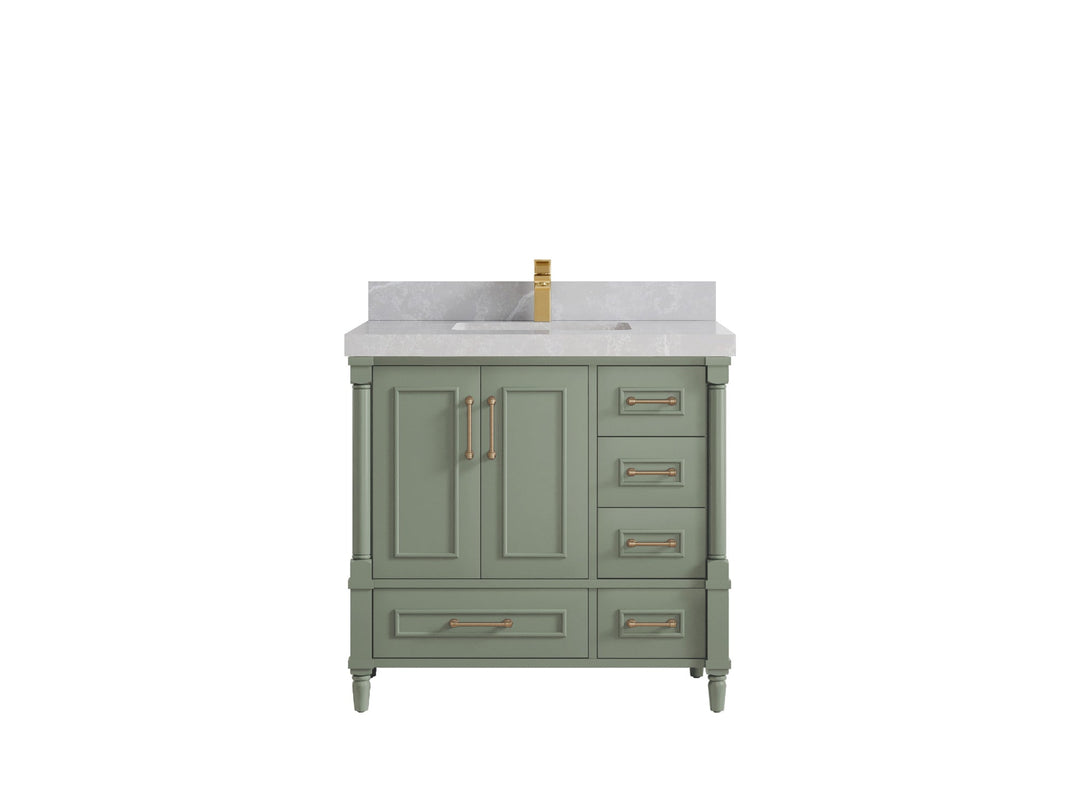 Aberdeen 36 in. W x 22 in. D Center Sink Bathroom Vanity - Willow Bath and Vanity