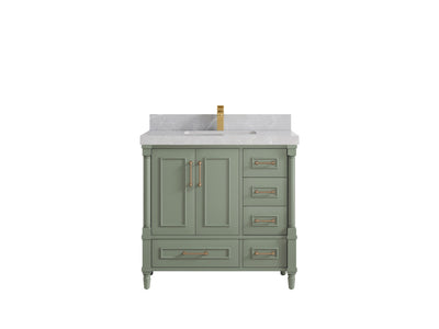 Aberdeen 36 in. W x 22 in. D Center Sink Bathroom Vanity - Willow Bath and Vanity