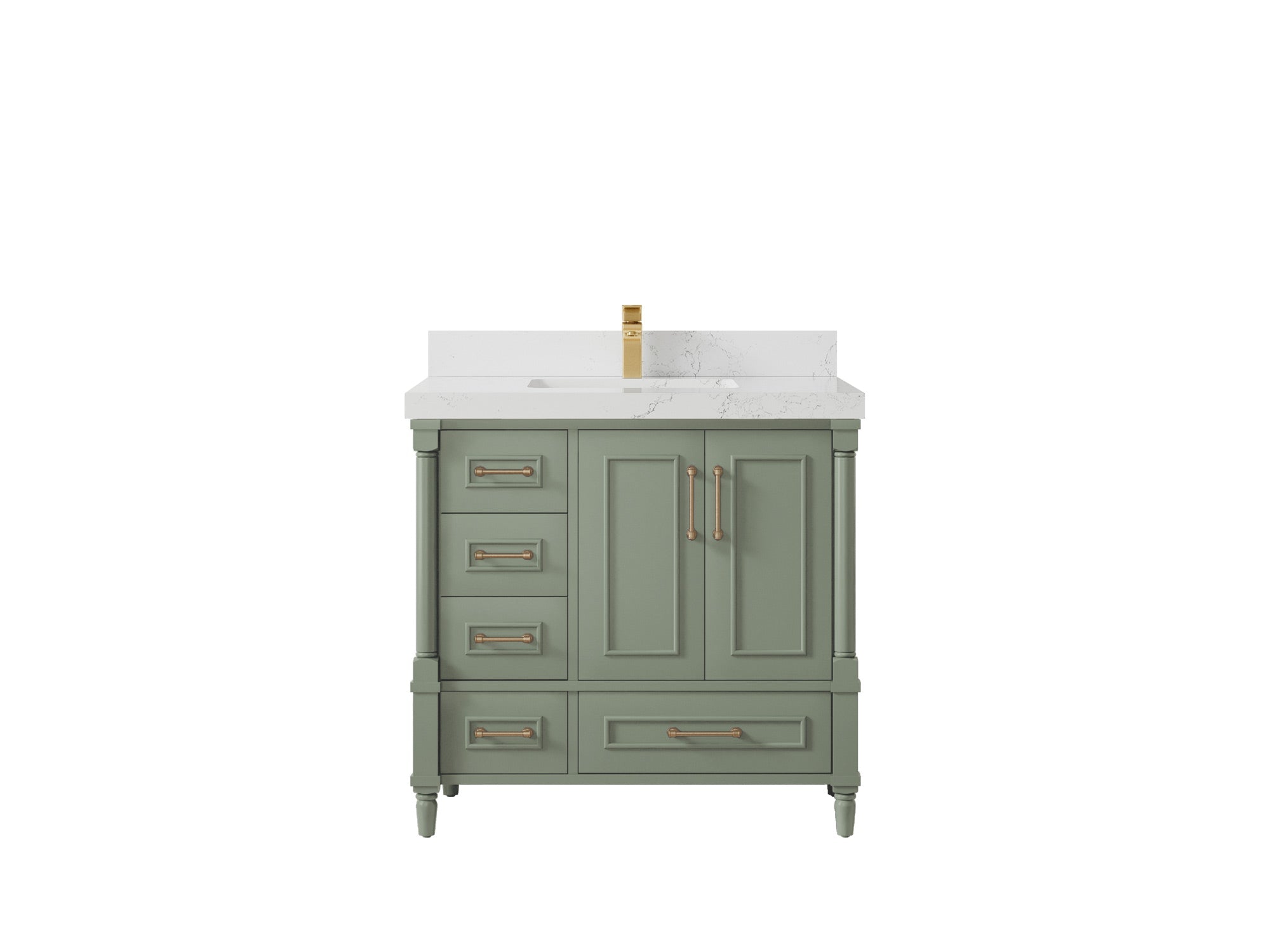 Aberdeen 36 in. W x 22 in. D Center Sink Bathroom Vanity - Willow Bath and Vanity