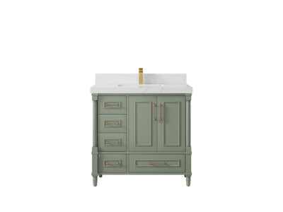 Aberdeen 36 in. W x 22 in. D Center Sink Bathroom Vanity - Willow Bath and Vanity
