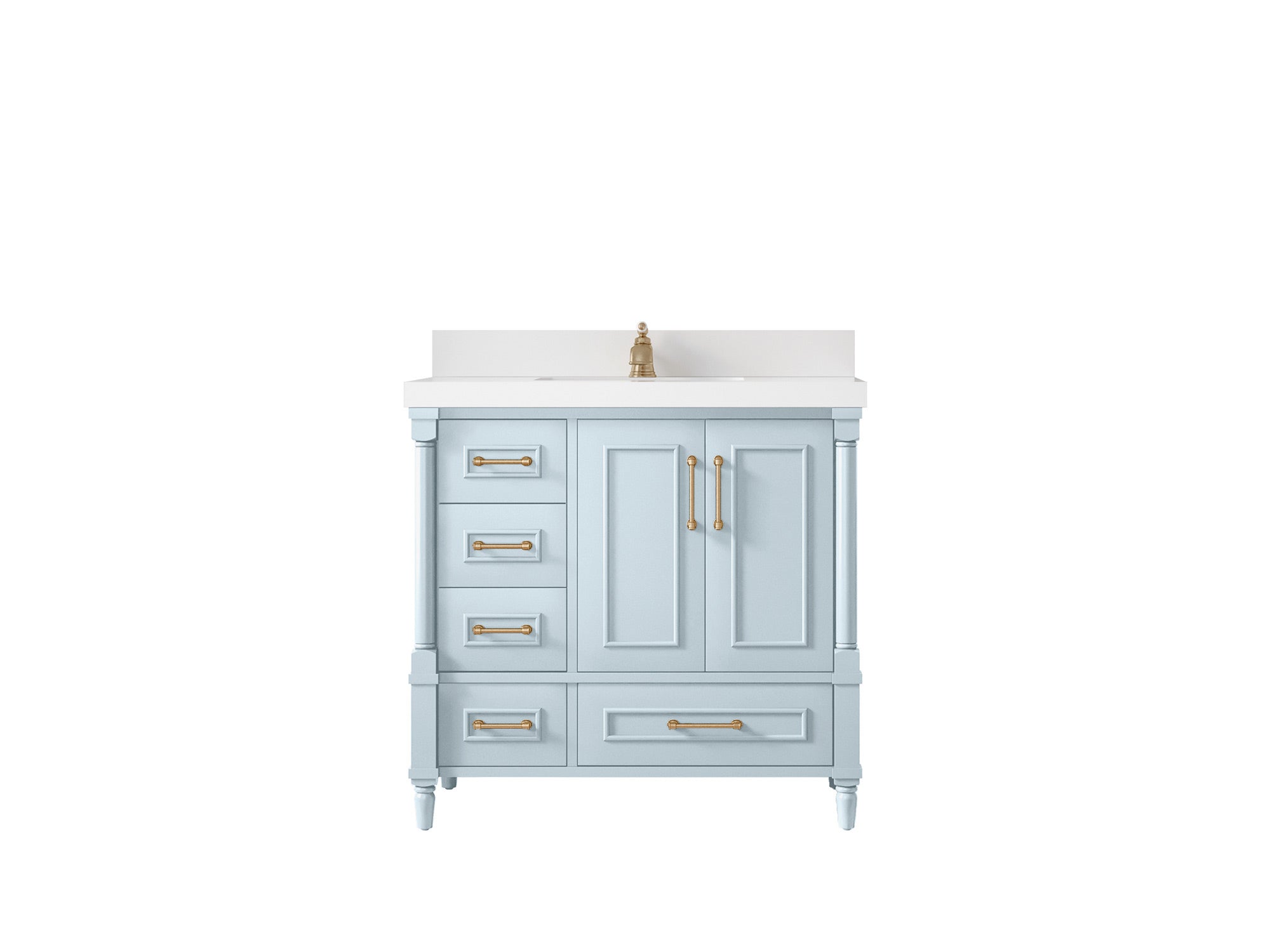 Aberdeen 36 in. W x 22 in. D Center Sink Bathroom vanity - Willow Bath and Vanity